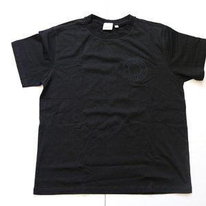 Burberry Logo Short Sleeve T-shirt in Black Organic Cotton